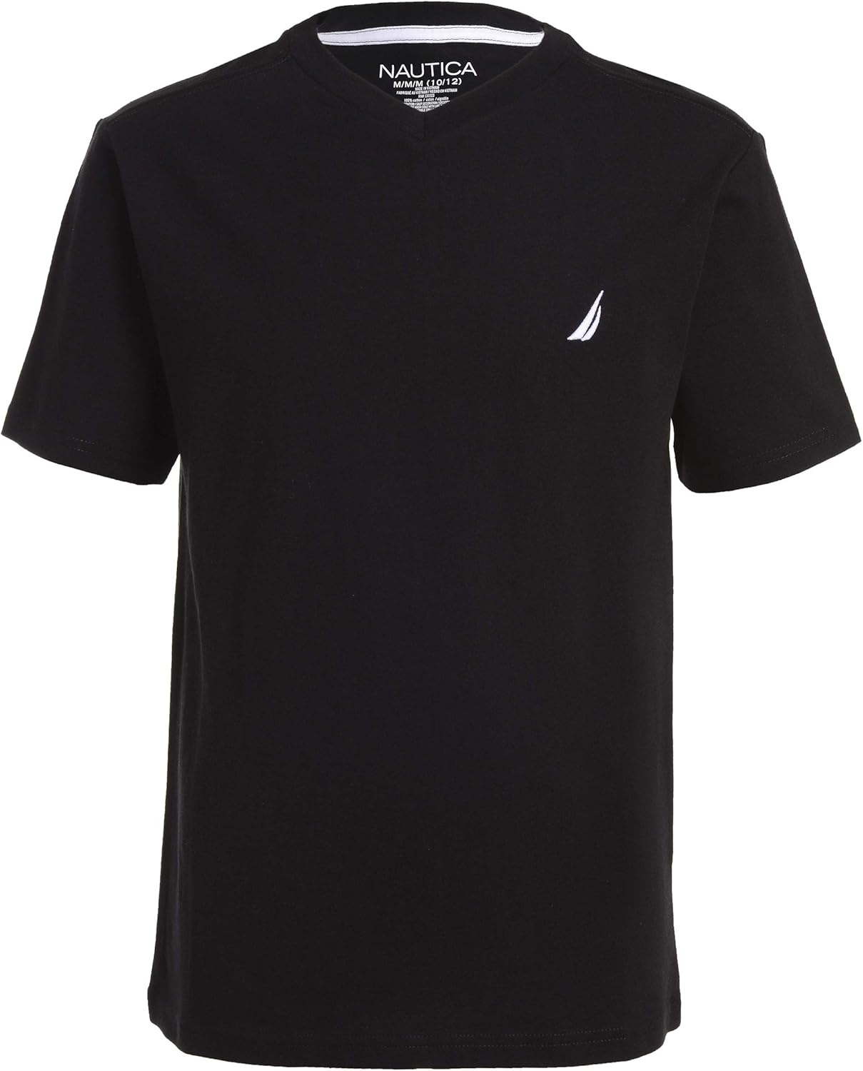 Nautica Boys' Short Sleeve Solid Crew Neck T-Shirt, Soft, Comfortable, Relaxed Fit